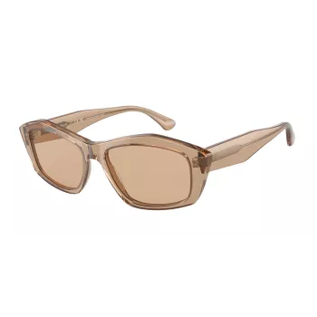 EMPORIO ARMANI Moteriški Akiniai Nuo Saulės EA4187-506973 Havana Brown Gradient 55mm