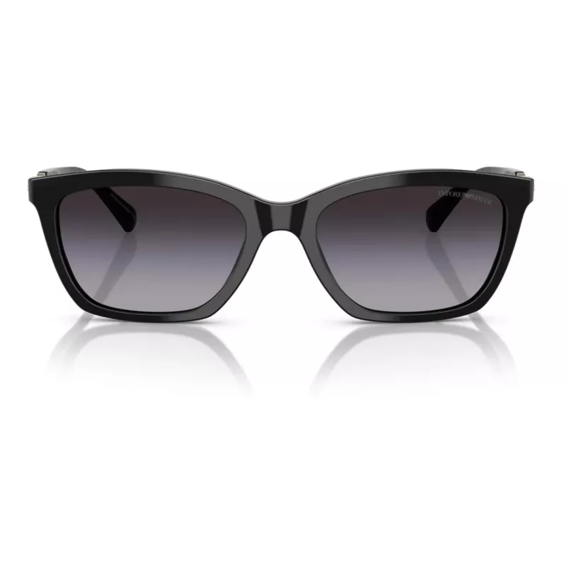 EMPORIO ARMANI Moteriški Akiniai Nuo Saulės EA4238F50178G - Juodas Acetato Rėmelis, Pilki Gradientiniai Stiklai 54mm