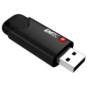 Emtec USB 3.2 Click Secure B120 256GB USB Flash Drive Black