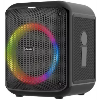 ENERGIZER nešiojamas Bluetooth garsiakalbis 20W RGB LED FM radijas 6000mAh juodas