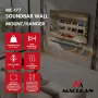 EOF Maclean MC-177 Soundbar laikiklis sienai, plieninis, juodas, pakreipimas +8° iki -8°, max 10 kg