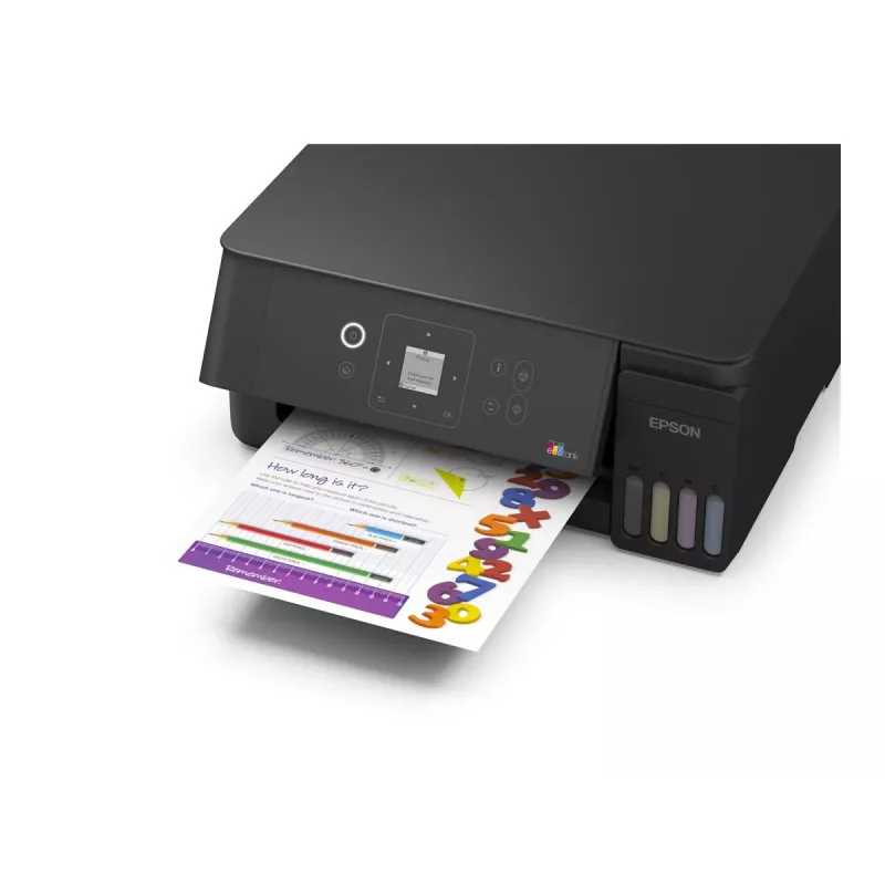 Epson EcoTank ET-2922 Spalvotas Daugiafunkcis Rašalinis Spausdintuvas - A4/Legal - Spausdinti, Kopijuoti, Skenuoti - Wi-Fi, USB - Juodas