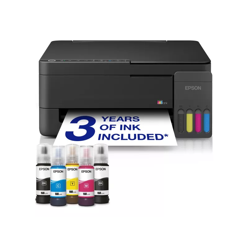 Epson EcoTank L3350 rašalinis daugiafunkcis spausdintuvas A4, Wi-Fi, juodas