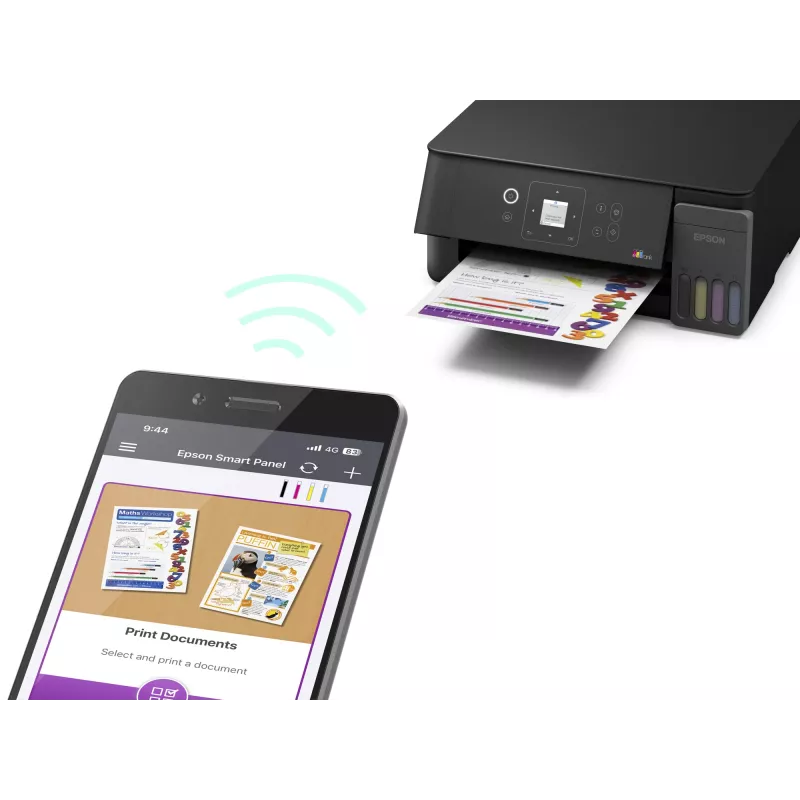 Epson EcoTank L3360 daugiafunkcis rašalinis spausdintuvas (A4, Wi-Fi, juodas)