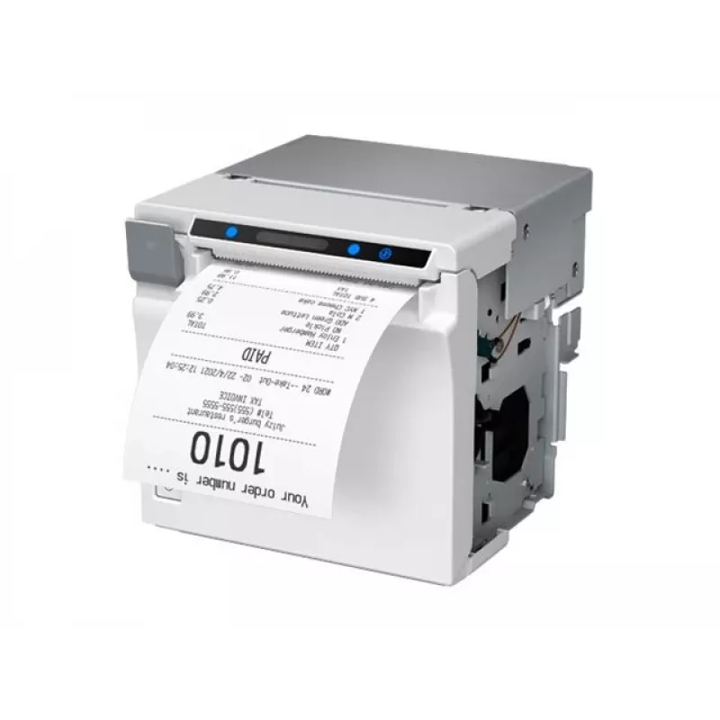 Epson EU-m30 (001) terminis kvitų spausdintuvas - USB + Serial, baltas, be maitinimo šaltinio, be laido