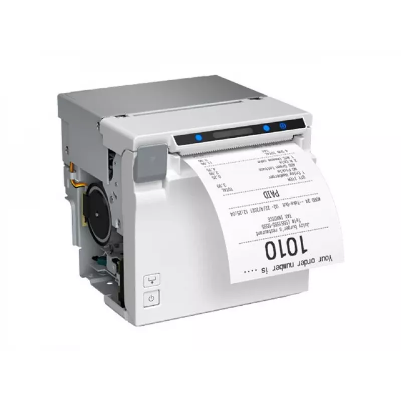 Epson EU-m30 (001) terminis kvitų spausdintuvas - USB + Serial, baltas, be maitinimo šaltinio, be laido