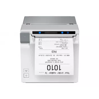 Epson EU-m30 (001) terminis kvitų spausdintuvas - USB + Serial, baltas, be maitinimo šaltinio, be laido