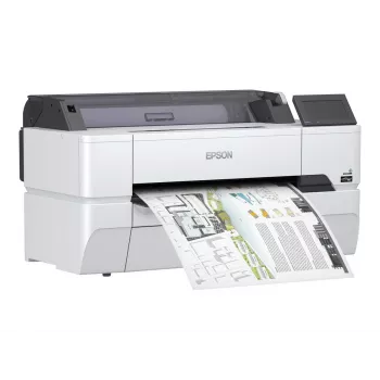 Epson SureColor SC-T3405N didelio formato spausdintuvas - 24 coliai, spalvotas, rašalinis, ritininis A1, 2400 x 1200 dpi, Gigabit LAN, Wi-Fi, USB 3.0, be stovo