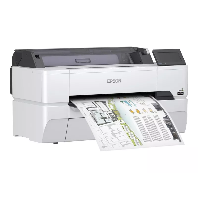 Epson SureColor SC-T3405N didelio formato spausdintuvas - 24 coliai, spalvotas, rašalinis, ritininis A1, 2400 x 1200 dpi, Gigabit LAN, Wi-Fi, USB 3.0, be stovo