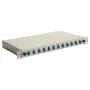 Equip 12-Port LC Duplex OS2 Šviesolaidžio Sujungimo Dėžutė, 1U, Montuojama į Stovą, Pilka