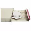 Equip 12-Port SC Duplex OM4 šviesolaidžio sujungimo dėžutė, 1U, pilnai komplektuota, pilka