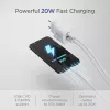 Equip 2-Portų USB-C PD3.0/USB-A GaN Sieninis Įkroviklis 20W Baltas