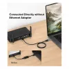 Equip Gigabit USB-C / USB-A į RJ45 Ethernet adapteris – juodas