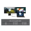 EQUIP USB-C 4-in-1 dvigubo HDMI adapteris su 100W PD, 4K MST, aliuminio korpusu