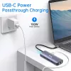 EQUIP USB-C Multiport Adapter su 2x HDMI, RJ45, 2x USB-A, USB-C PD 100W, pilka