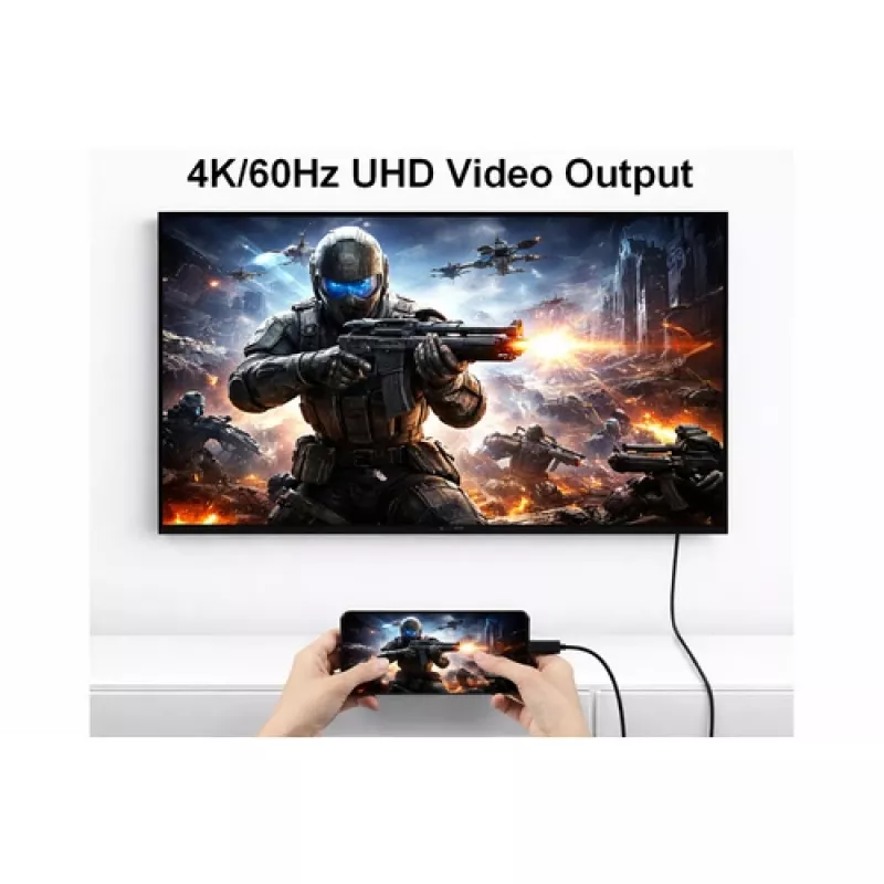 EQUIP USB-C į USB-C + HDMI adapteris su 100W Power Delivery, 4K 60Hz, 3m aliuminio korpusu