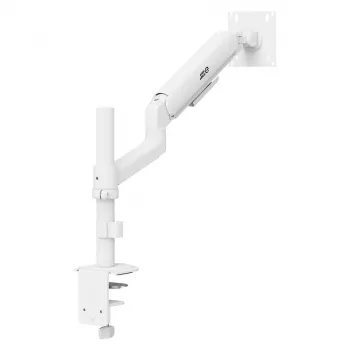 ERGO OFFICE ER-691 W dujinis monitoriaus laikiklis 17–32 inch monitoriams iki 10 kg, matinė balta
