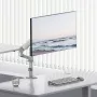 ERGO OFFICE ER-691 W dujinis monitoriaus laikiklis 17–32 inch monitoriams iki 10 kg, matinė balta