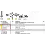 Ergonomic Solutions HMSHOST-INT5-02 Swingarm AP2 spausdintuvo tvirtinimo rinkinys su kabelio spaustuku SP2, fiksavimo žiedu ir spausdintuvo plokšte Epson TM-P1200, juodas