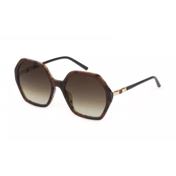 ESCADA Moteriški Akiniai Nuo Saulės SESD47-5709YV Drugelio/Katinės Akies Havana/Ruda Gradientas 57mm
