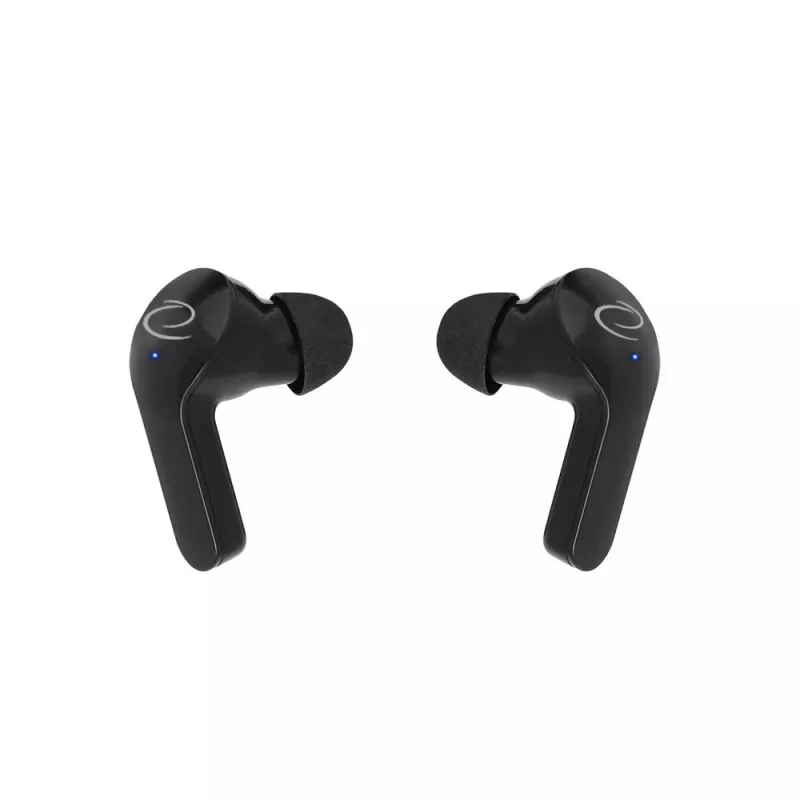Esperanza EH239K True Wireless Stereo Bluetooth ausinės su įkrovimo dėklu, jutikliniais valdymais, įmontuotu mikrofonu, juodos