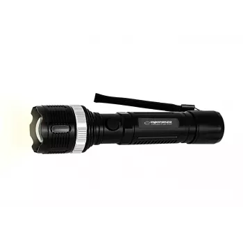 Esperanza Epione L Black Rankinis LED žibintuvėlis, 80 lm, 100 m spindulys, aliuminis, atsparus purslams
