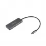 ESTUFF ES623007 USB-C įkrovimo stotelė 165W GaN 4 prievadai Power Delivery Space Gray