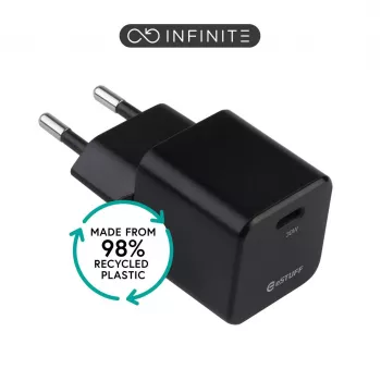 ESTUFF Infinite (GRS) USB-C Įkroviklis 20W Power Delivery
