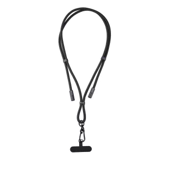 ESTUFF Lanyard Cable USB-C į USB-C 60W PD 480Mbps 15cm juoda