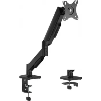 eSTUFF Single Gas Spring Monitor Mount GLB227011 - stalinis laikiklis su spaustuku ir įvore, 17-32 colio, 2-9kg, VESA 75/100, juodas