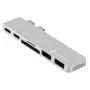 eSTUFF USB-C Įstatomas Hub Pro Sidabrinis (ES84122-SILVER)