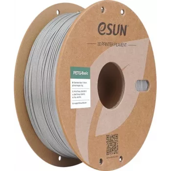 eSUN PETG 1.75mm sidabrinis 1kg 3D spausdintuvo filamentas PETG-Basic175S1P1