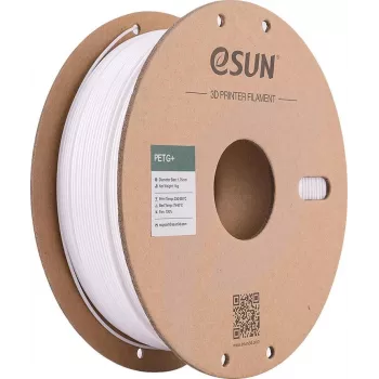 eSUN PETG+ 1,75mm baltas 1kg popierinė ritė 3D spausdintuvo filamentas PETG+175W1P1