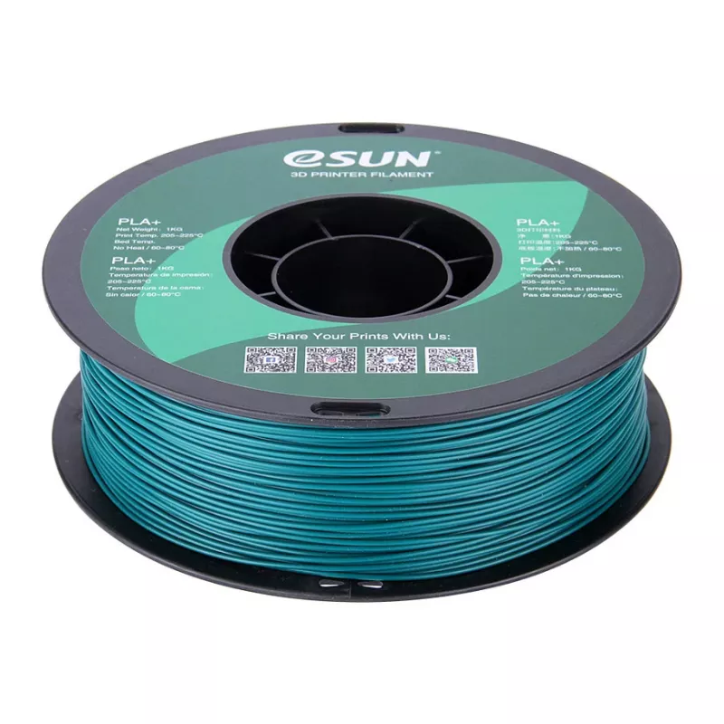 ESUN PLA+ 1,75 mm žalios spalvos 1 kg 3D spausdinimo gija