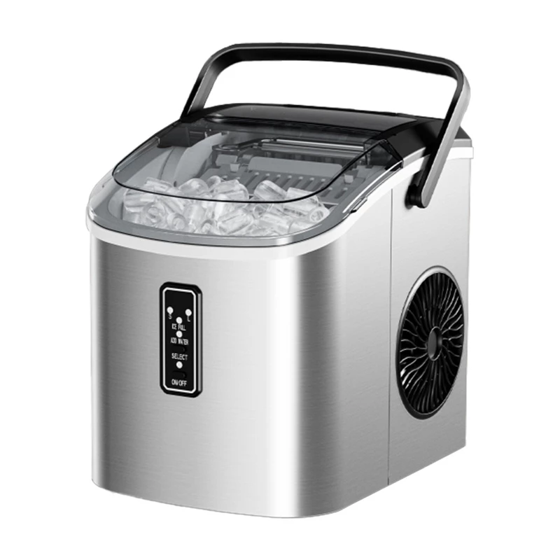EUHOMY IM08 ledo gaminimo aparatas, 1.2 L, 12 kg (sidabrinis)
