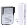 EURA ADP-44A3 (RL-3203D) Audio Intercom System - 2-Wire, Single-Family, White Indoor Unit, Silver Outdoor Panel