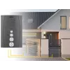 EURA ADP-51A3 "DIFESA" garso domofono rinkinys – 1 šeimai, 2 rageliai, intercom, grafito spalvos