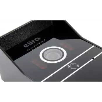 EURA VDP-80C5 Dviejų šeimų vaizdo domofonas, baltas, 2x 7 inch LCD, FHD, 1080p kamera, RFID skaitytuvas, montuojamas ant paviršiaus