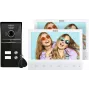 EURA VDP-80C5 Dviejų šeimų vaizdo domofonas, baltas, 2x 7 inch LCD, FHD, 1080p kamera, RFID skaitytuvas, montuojamas ant paviršiaus