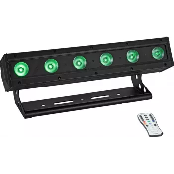 EUROLITE AKKU IP BAR-6 Entry QCL QuickDMX IP65 LED šviesos juosta RGBW su baterija