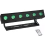 EUROLITE AKKU IP BAR-6 Entry QCL QuickDMX IP65 LED šviesos juosta RGBW su baterija