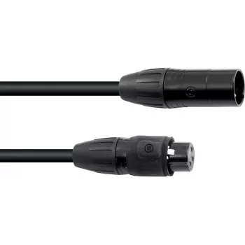 EUROLITE DMX kabelis SEC-1 IP65 3 kontaktų 20m juodas naudojimui lauke