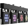 EUROLITE LED KLS-3002 MK2 kompaktinis šviesos rinkinys AIR 4x RGBWA/UV prožektoriai DMX belaidis