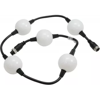 EUROLITE LED Pixel Ball 360° 1m MK2 – lankstus RGB pikselių šviesos kaspinas, 5 segmentai, 24V DC