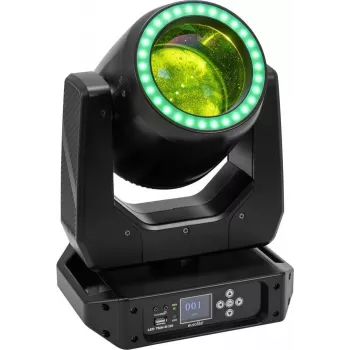 EUROLITE LED TMH-B120 Hypno Moving Head Beam 120W COB 2° spindulio kampas RGB žiedas
