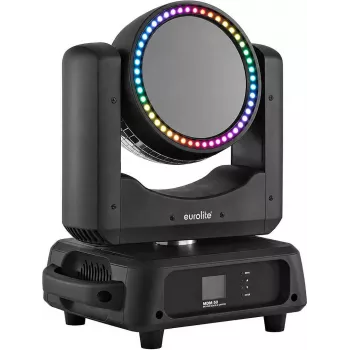 EUROLITE MDM-50 Moving Double Mirror efektų šviestuvas su 10 spalvų ir 10 gobo ratais, 4 kanalų DMX, garso aktyvavimu, 230V, 280W 51918900