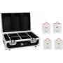 EUROLITE rinkinys 4x AKKU TL-3 TCL balti + įkrovimo lagaminas 20000650