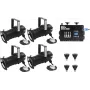 EUROLITE rinkinys 4x PAR-20 Spot sw dim2warm + EDX-4 DMX RDM LED-Dimmerpack (20000695)