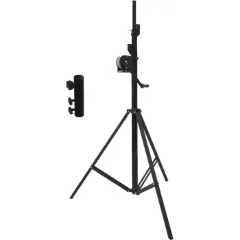 EUROLITE STT-400/85 alkūninio keltuvo rinkinys su STV3529 ilguoju adapteriu, TÜV/GS sertifikuotas, juodas 20000328
