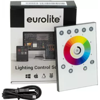 EUROLITE TOUCH-512 savarankiškas grotuvas baltas DMX valdiklis 512 kanalų, sieninis